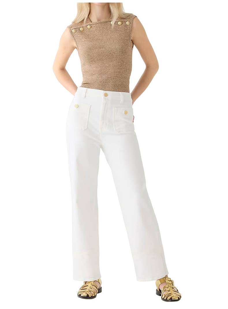 Stretch straight tube solid color casual pants