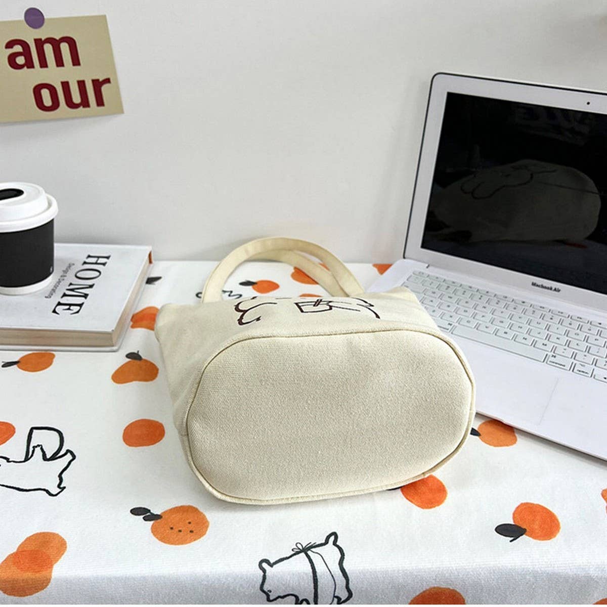 CUTE CARTOON RABBIT MINI TOTE BAG_CWAB1713