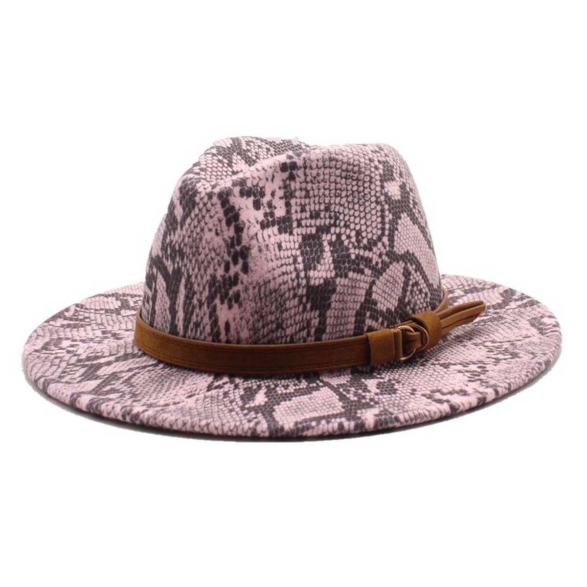 WOOL HAT SNAKE PATTERN CASUAL HAT JAZZ HAT FELT HAT_CWAH2592