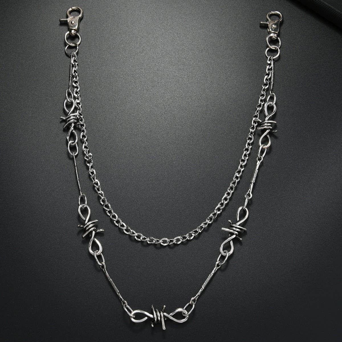 COOL PUNK STYLE MULTI-LAYERED SPIKED PANTS CHAIN