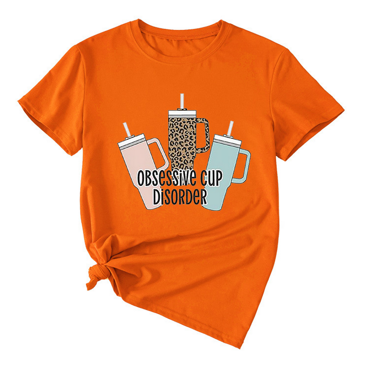 Casual Crew Neck Tee ??Coffee Lover Design_CWTTS1494