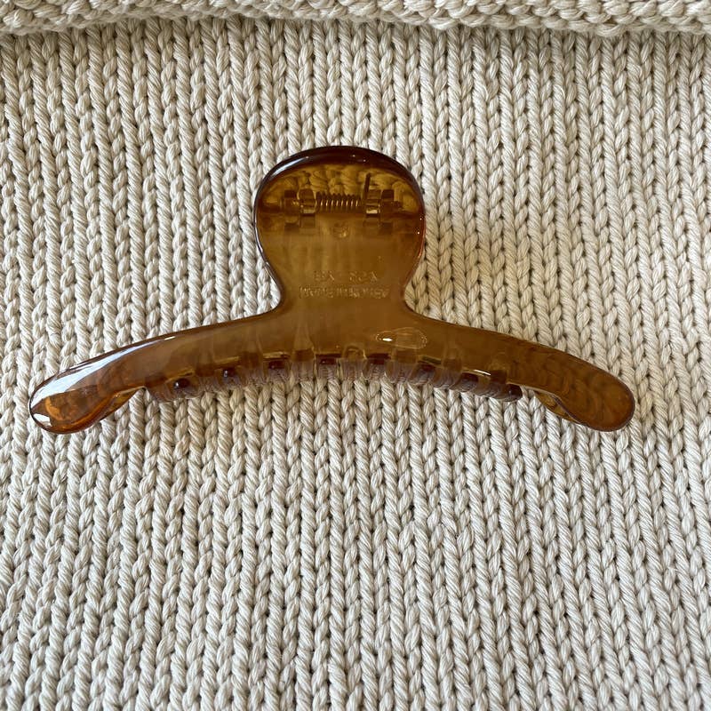 CLIP MINIMALIST LINE TRANSPARENT LARGE HAIR GRIP