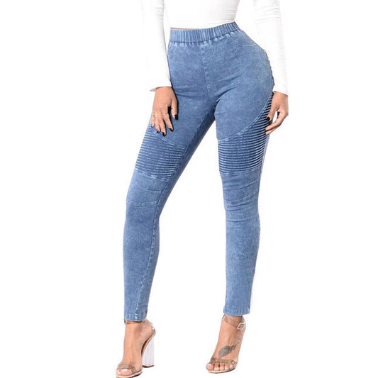 WOMENS HIGH WAISTED HIGH ELASTIC SLIM FIT JEANS_CWJP0164