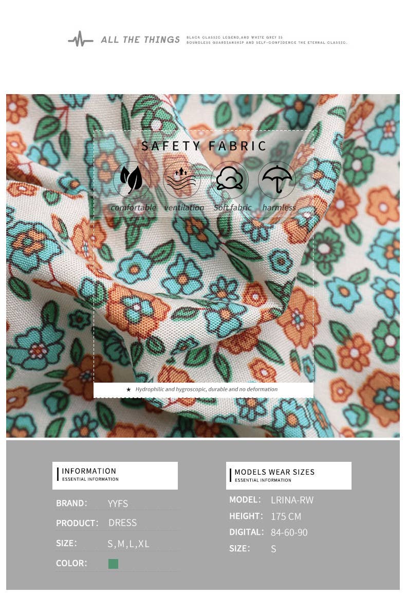 Printed irregular Bohemian dress