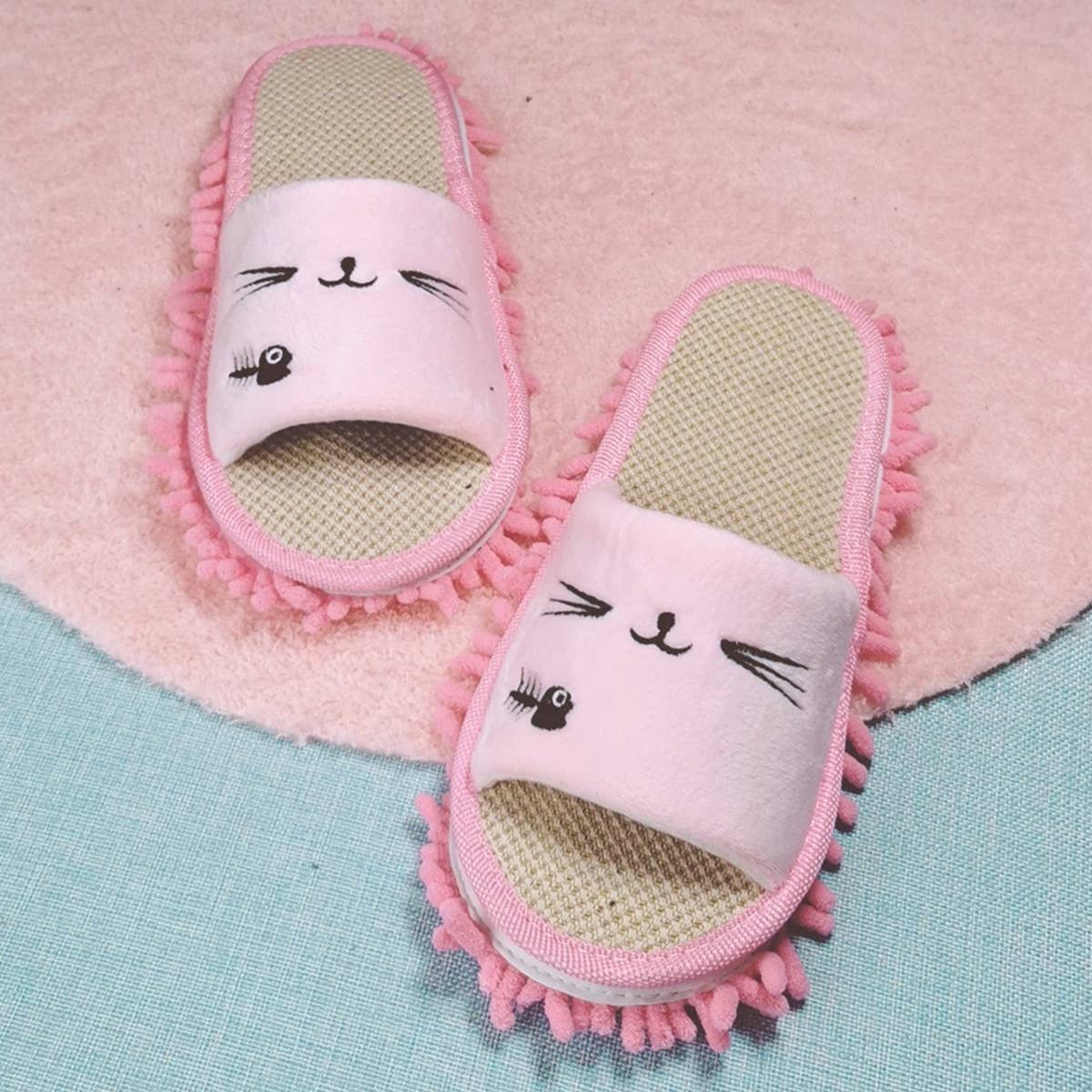 WASHABLE MOP SLIPPERS  MOP SHOES DUSTING SLIPPERS