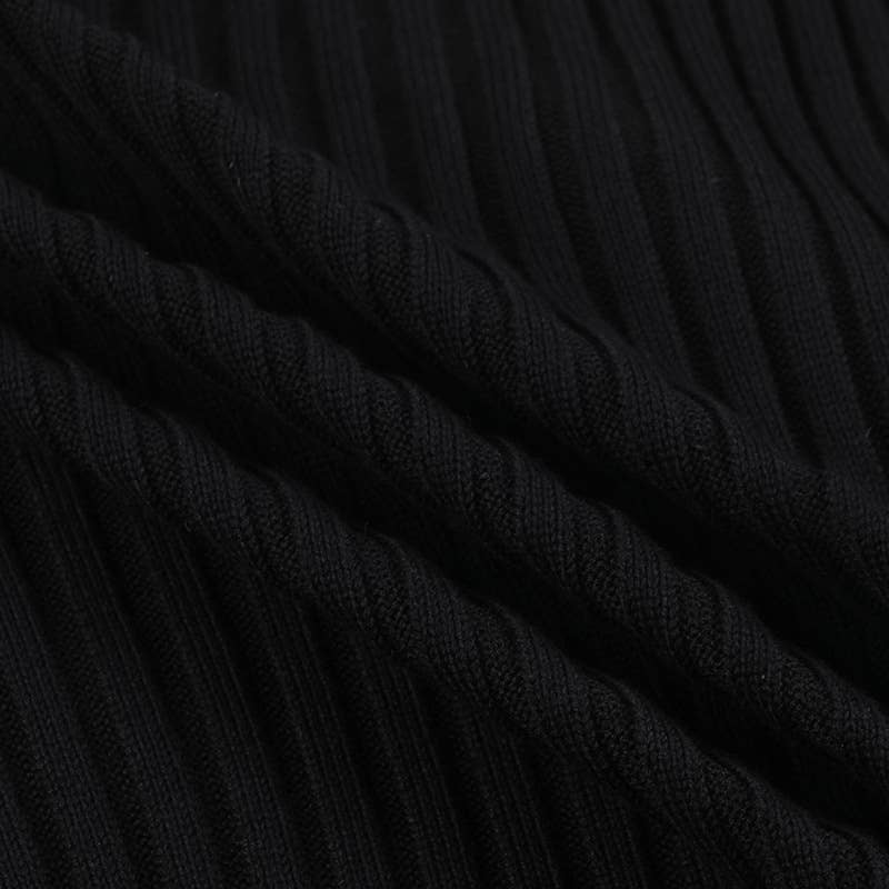 V-NECK WOOLEN LONG-SLEEVED SINGLE-BREASTED TOP