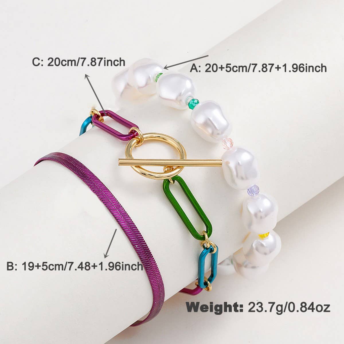 FASHIONABLE TASSEL EARRINGS AND STACKING BRACELETS