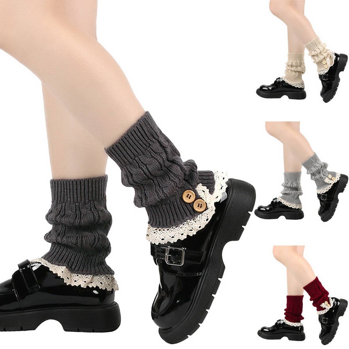 CWMM10052_BUTTON SOCKS SHORT LEG COVERS