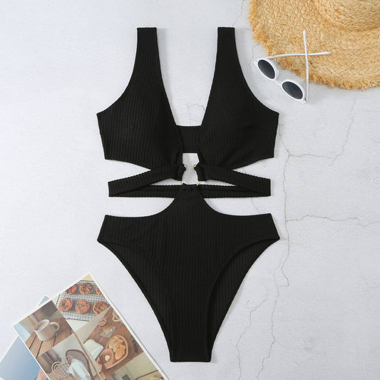 2024 NEW WOMEN SOLID COLOR ONE-PIECE SWIMSUIT_CWMW0286
