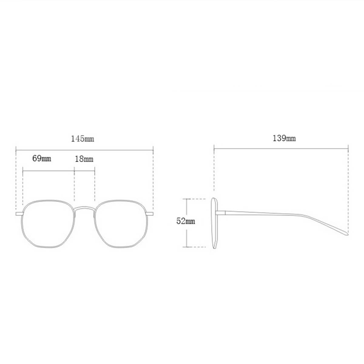 FASHIONABLE SQUARE FLAT GLASSES ANTI-BLUE LIGHT