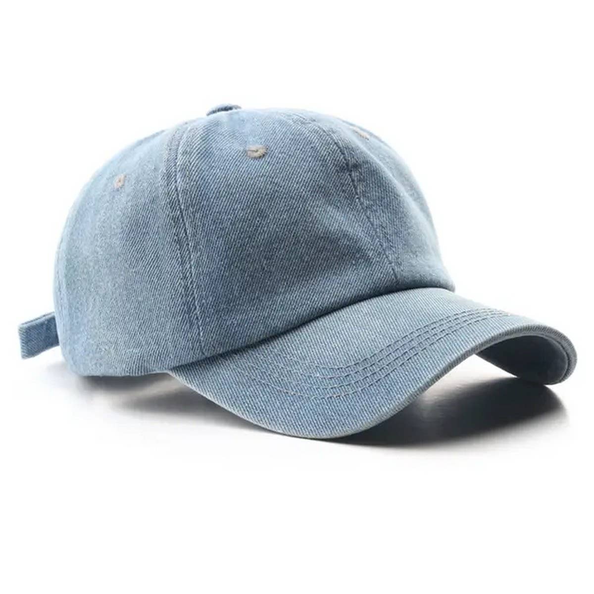 Minimalist Denim Baseball Cap for Couples_CWAH0505