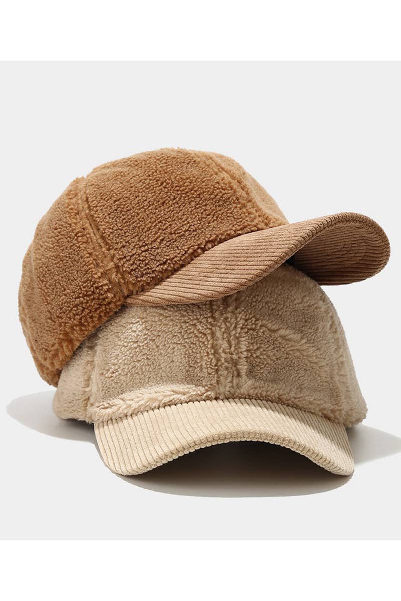 Lamb Wool Baseball Cap ? Winter Warm, Fashion CWAH0426