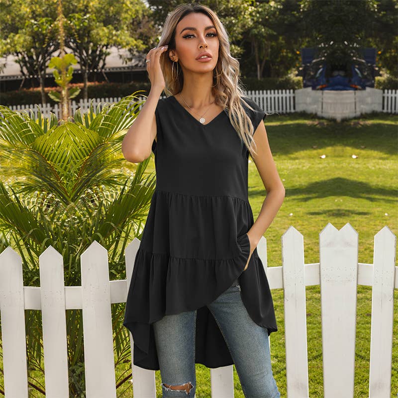 Irregular slim-fit dress