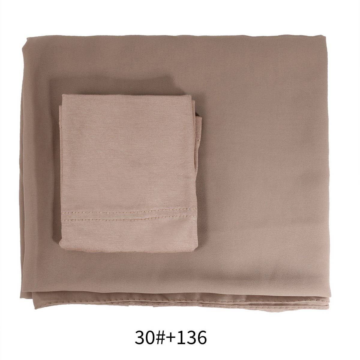 TWO-PIECE CHIFFON SHAWL AND HEADSCARF