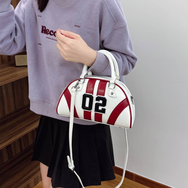 Fashionable patchwork niche and versatile handbag