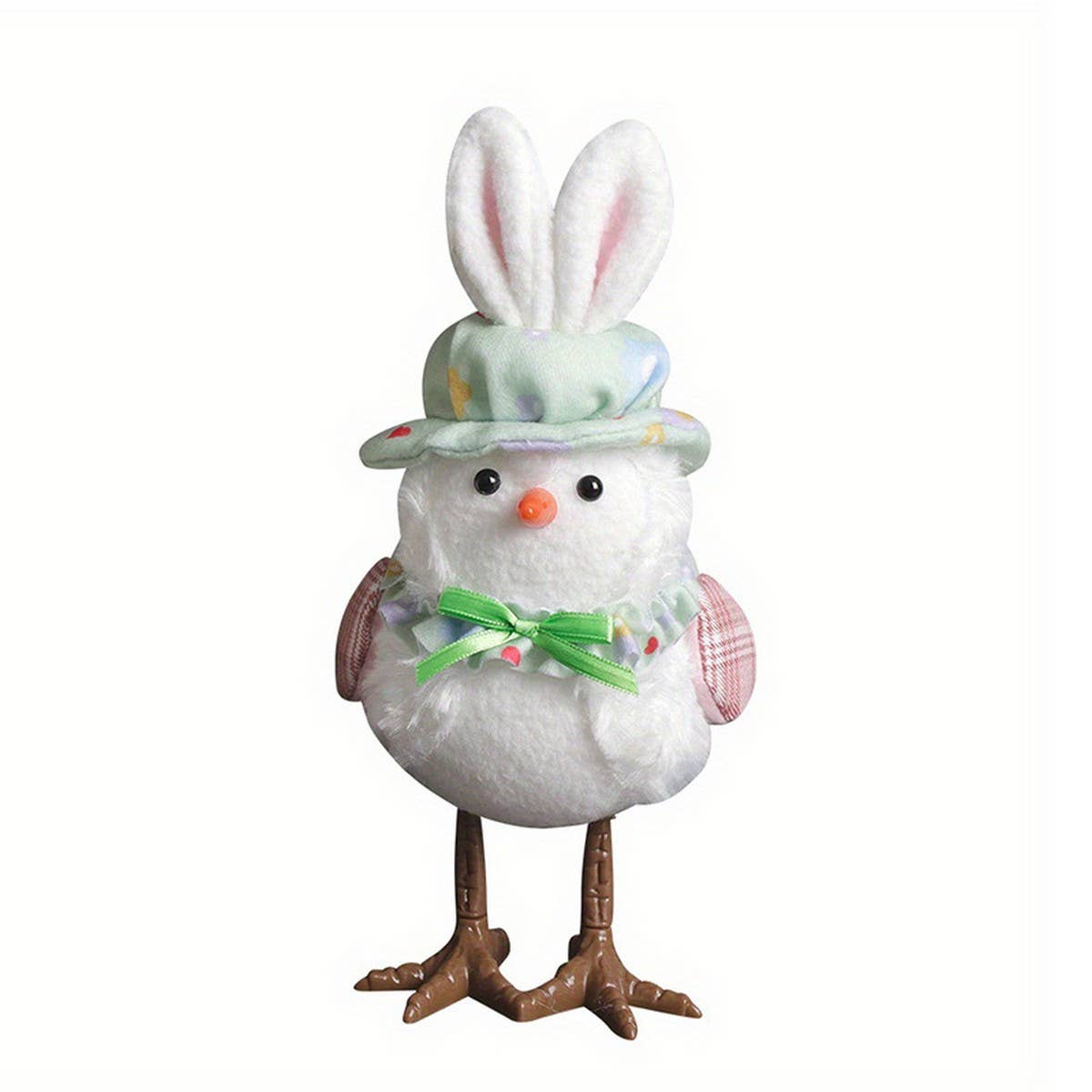 EASTER COUPLE LIGHTED YELLOW HOODED BIRD ORNAMENTS