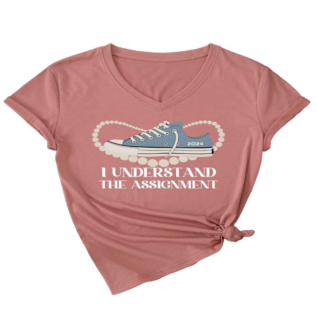 Women's Casual Tee ? Assignment Graphic Print