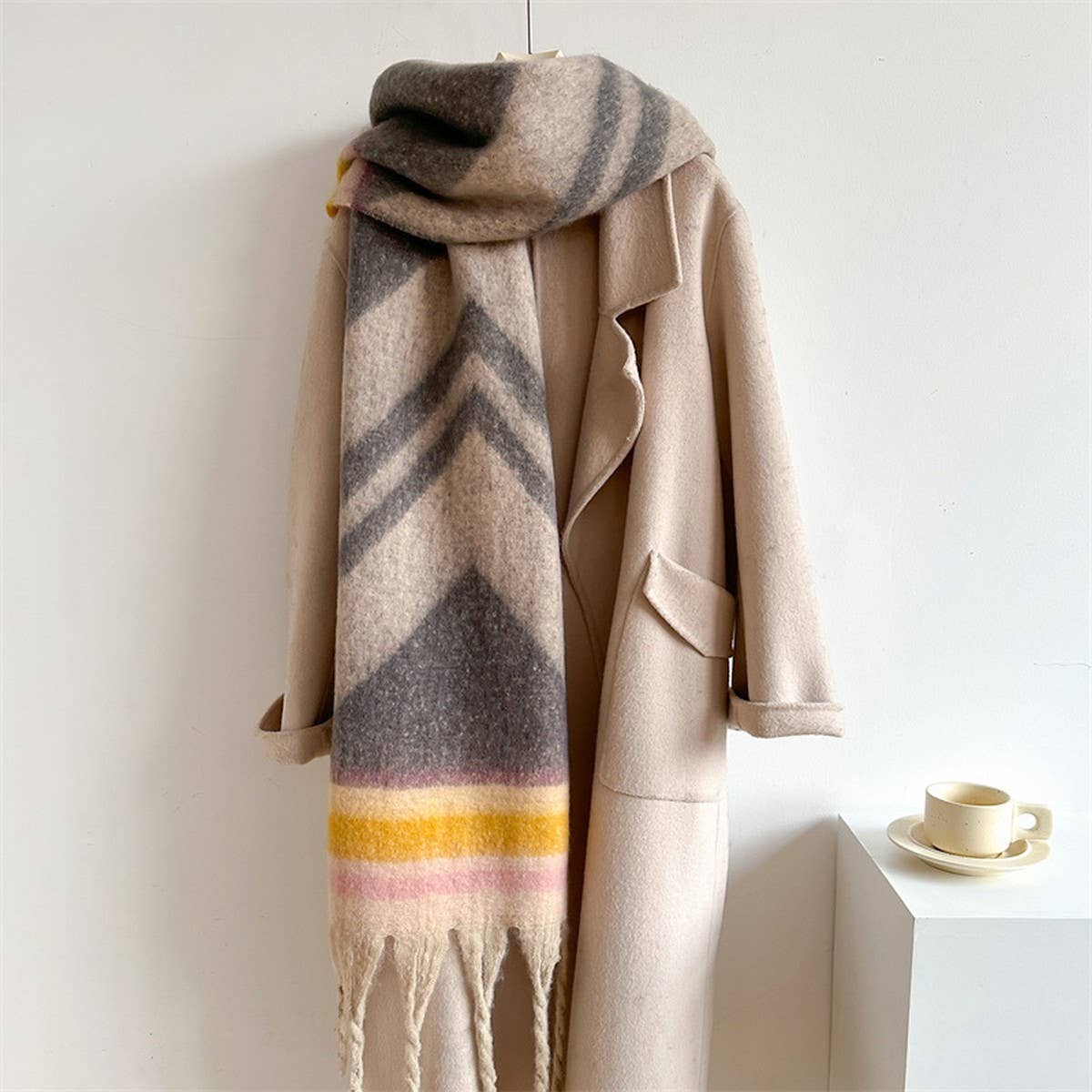 Autumn Winter Long Scarf - Thick Cozy Wrap_CWASC0974