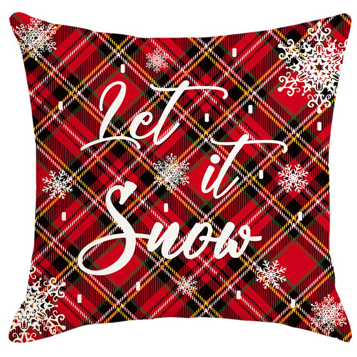 PLAID BELL CHRISTMAS PILLOWCASE_CWMM1395