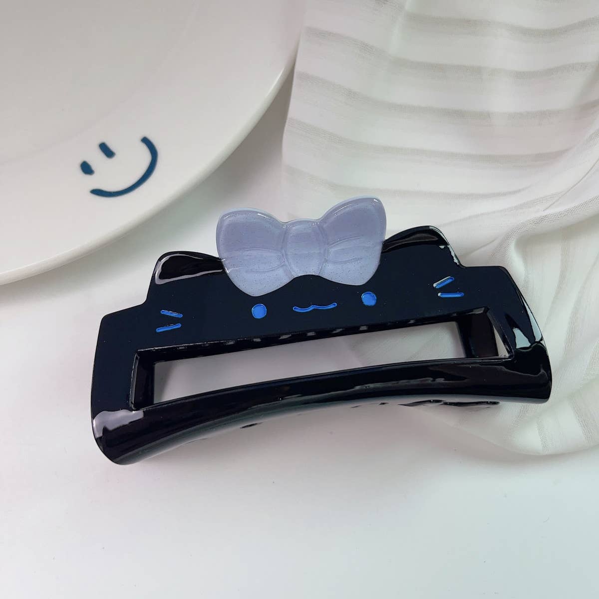 Cute cartoon cloud kitten hair claws clear girl_CWAHA1349