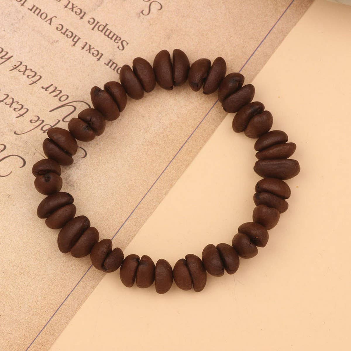 CREATIVE CARTOON HANDMADE COFFEE BEAN BRACELET