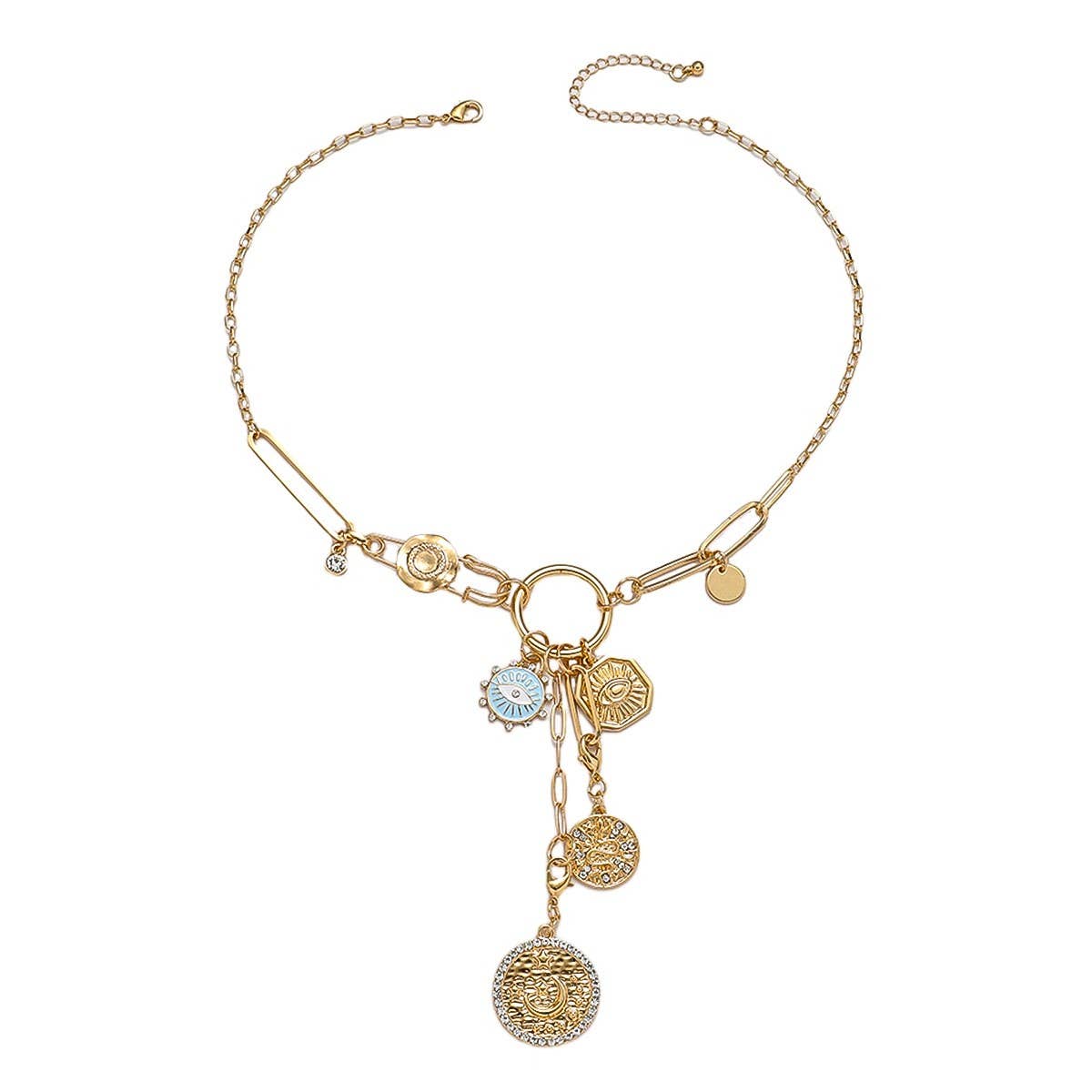 FASHION ORIGINAL DESIGN MULTI-PENDANT NECKLACE_CWAJE2830