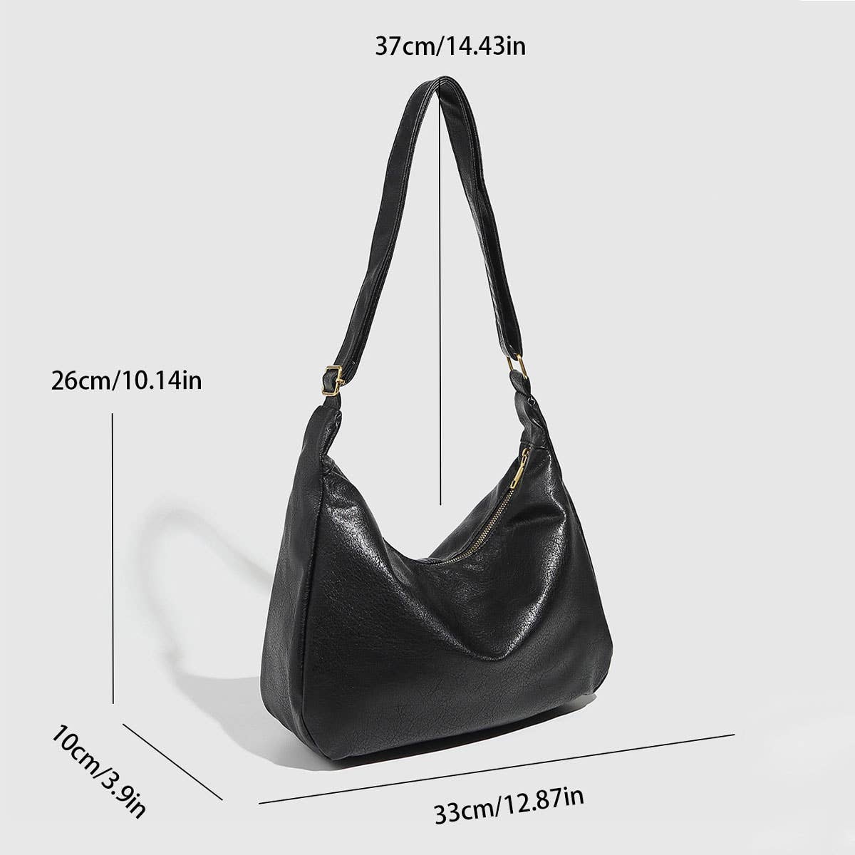 Large Red Soft Tote Bucket Bag for Women_CWAB5707