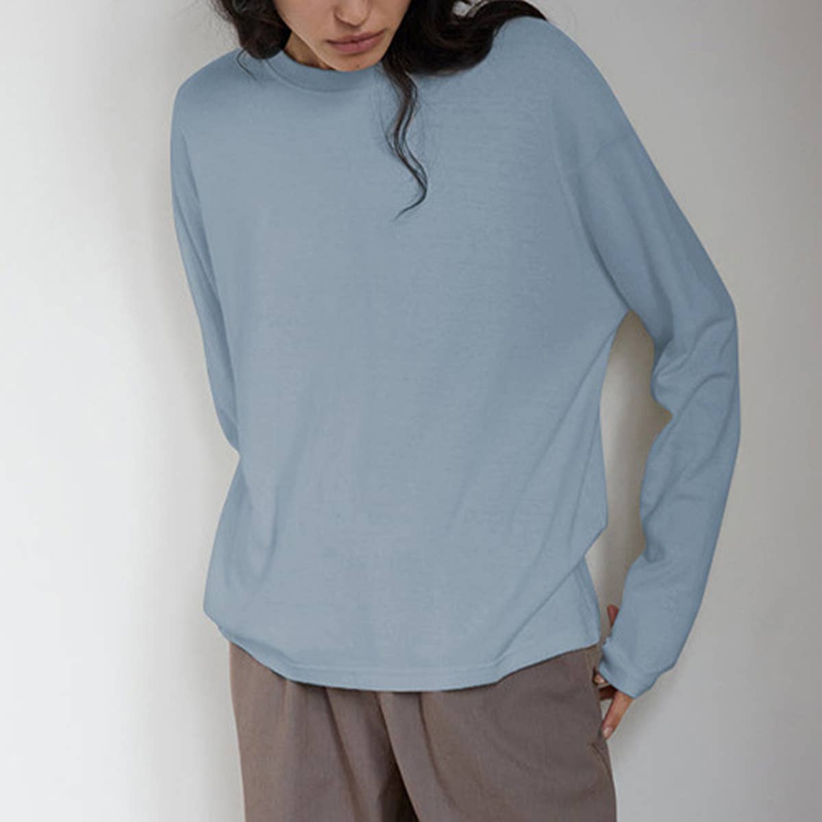 ALL-IN-ONE COTTON REVERSIBLE CREW NECK T-SHIRT