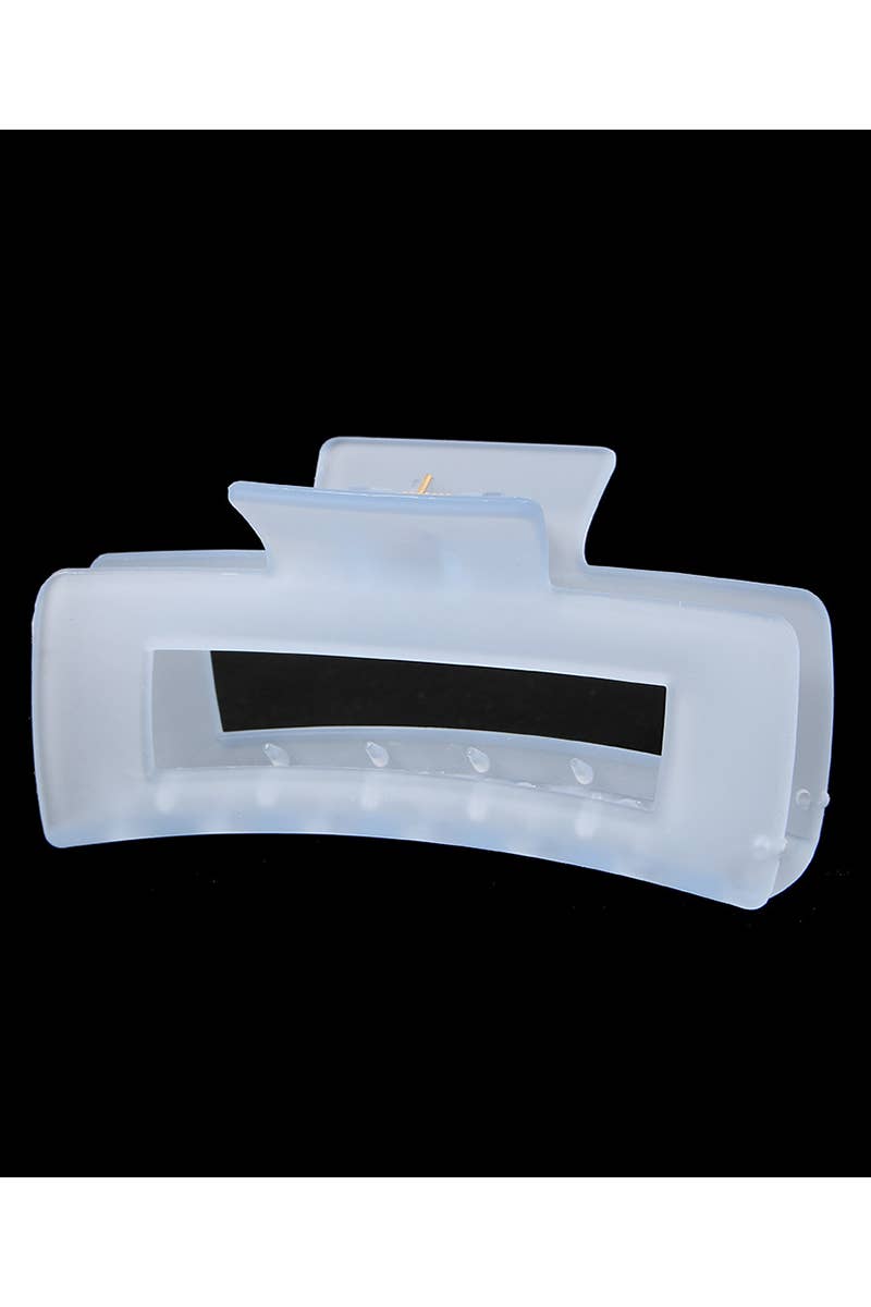 Summer Jelly Hair Claw - Avocado Green Matte Clip_CWAHA0093