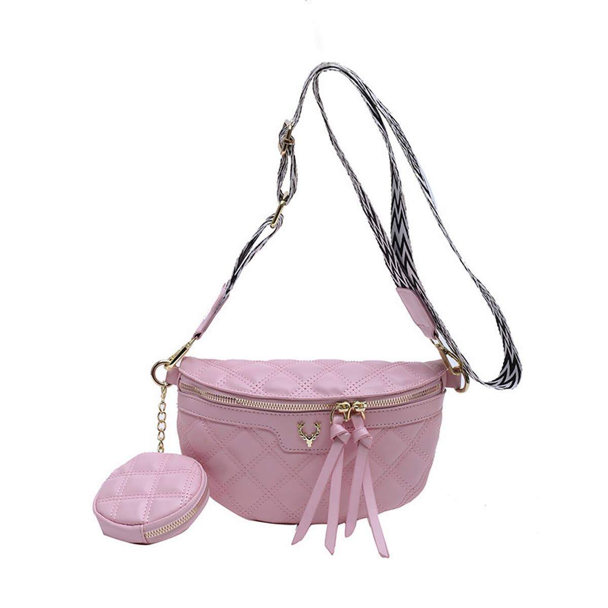 SIMPLE POPULAR RIBBED CHEST BAG AND CROSSBODY BAG_CWAB2081