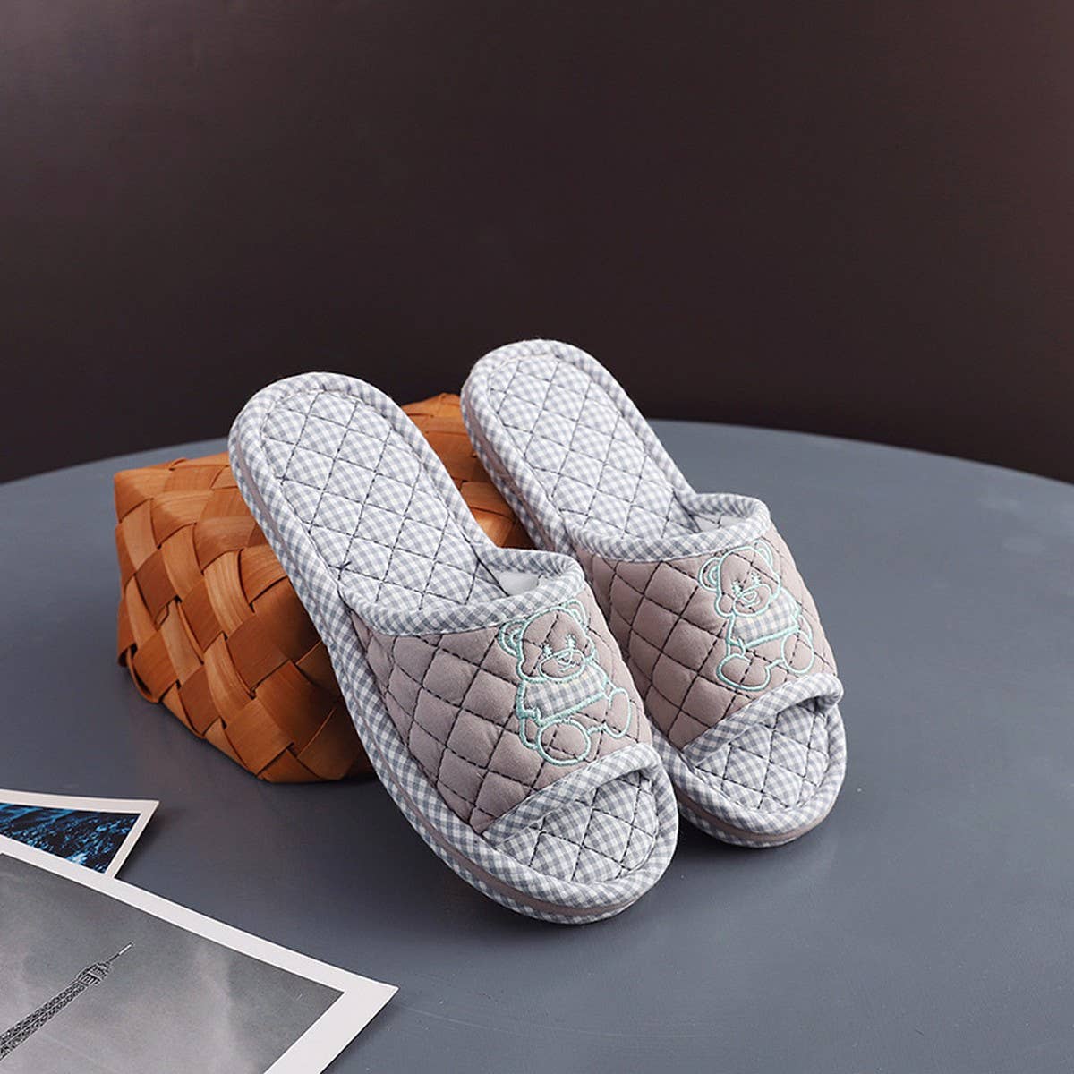 Dressed Bear Thick Cotton Floor Slippers