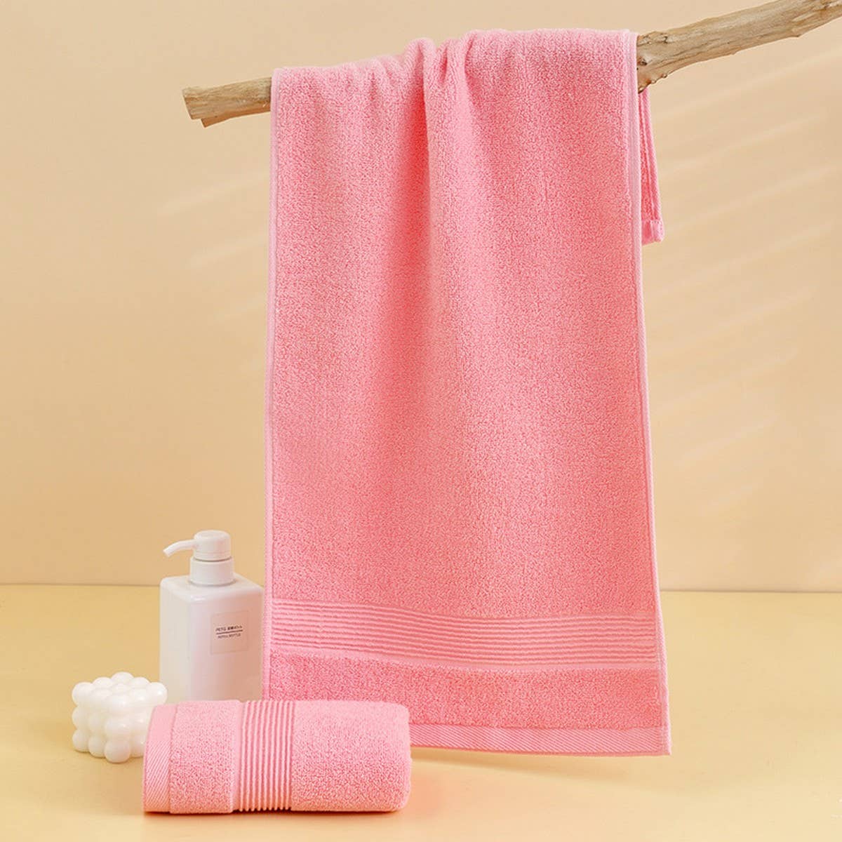 HOUSEHOLD SOLID COLOR THIN SOFT COTTON TOWEL