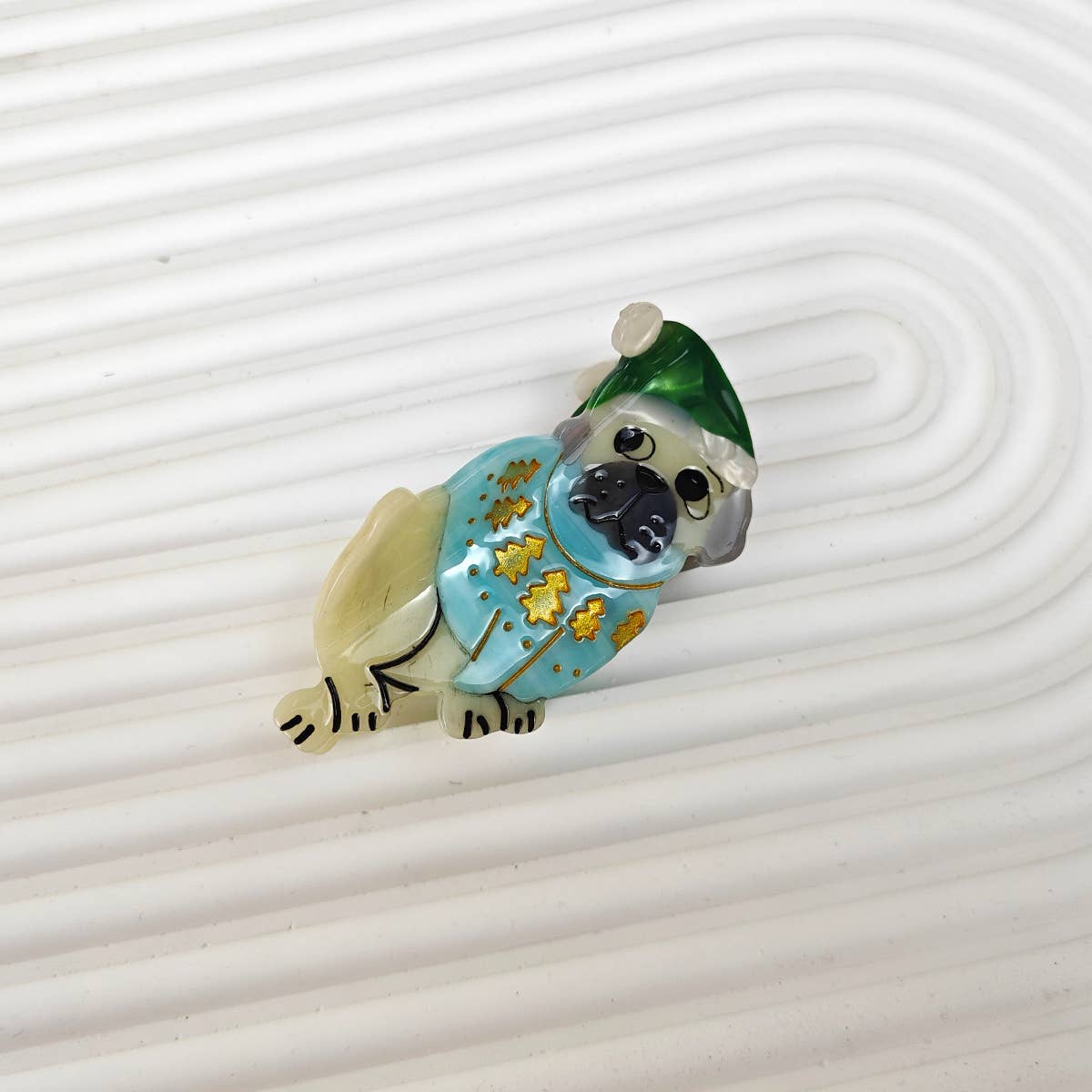 Cartoon Corgi Hair Claw Clip, Acetate Material_CWAHA6433