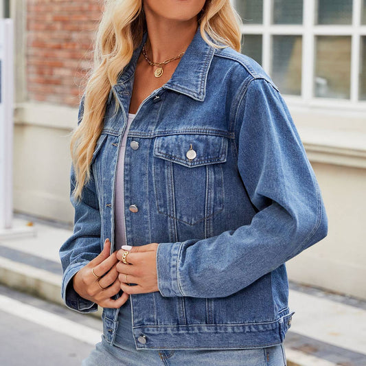 WOMEN STYLISH SLIM DENIM JACKET_CWJJ0080