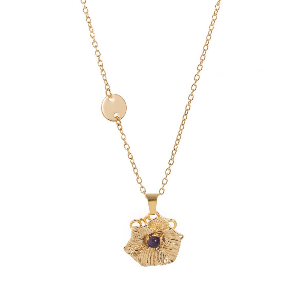 Spinning December Flower Necklace ??Lucky Bloom_CWMM6969