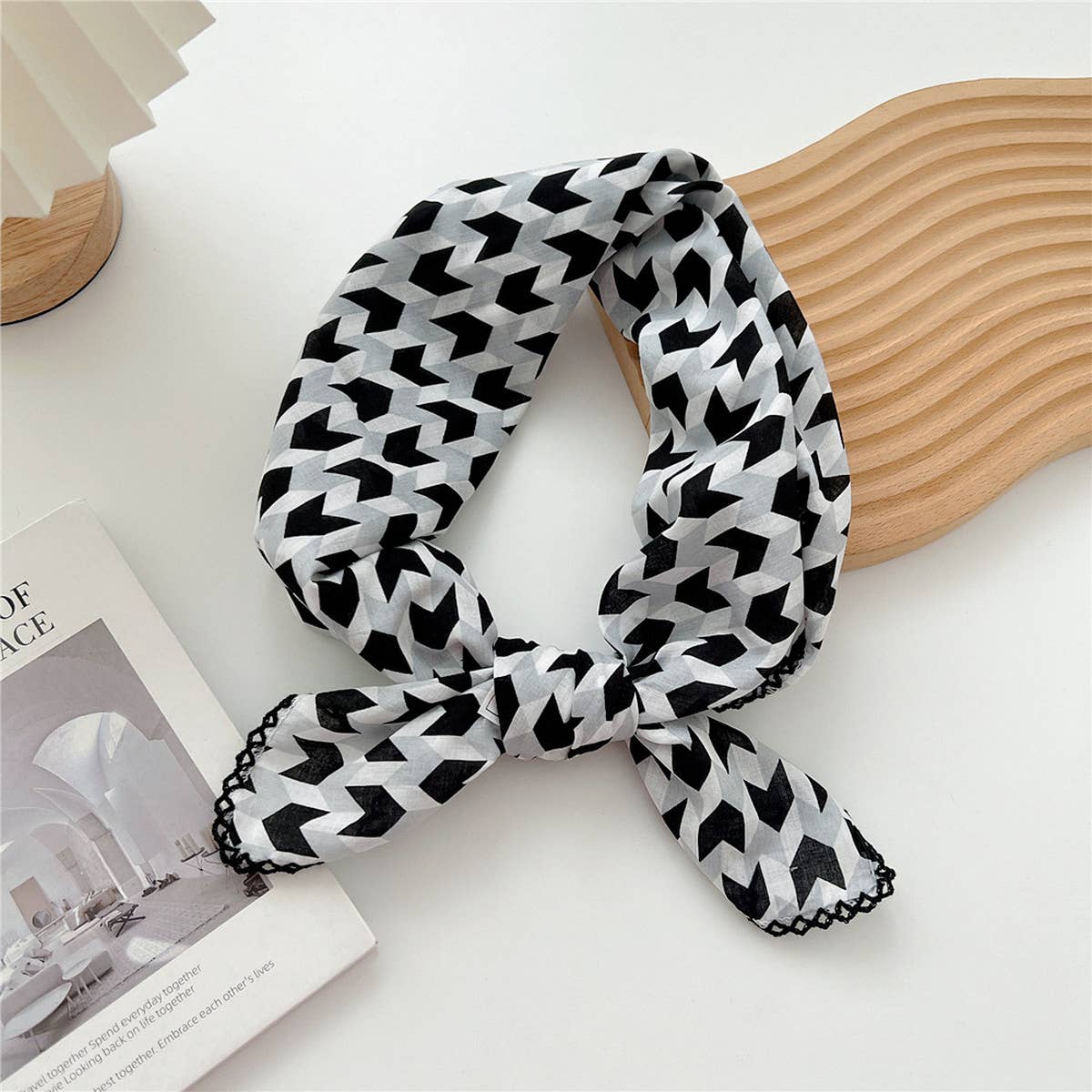 Cotton Linen Square Scarf for Women¡¯s Neck Wrap