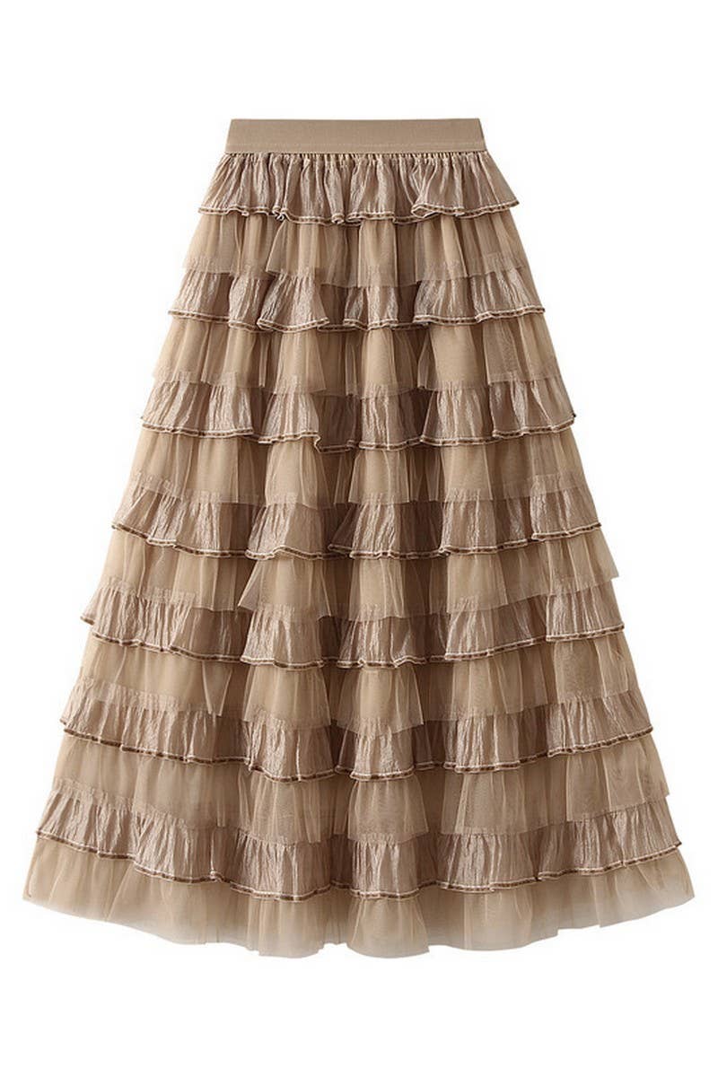 CWBLS0526_LAYERED ORGANZA TIERED MAXI CAKE SKIRT