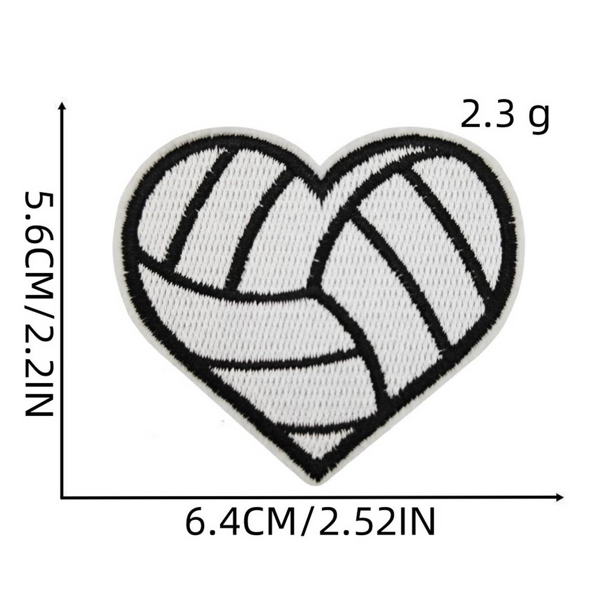 FOOTBALL BADGE HEART ACCESSORY PATCH