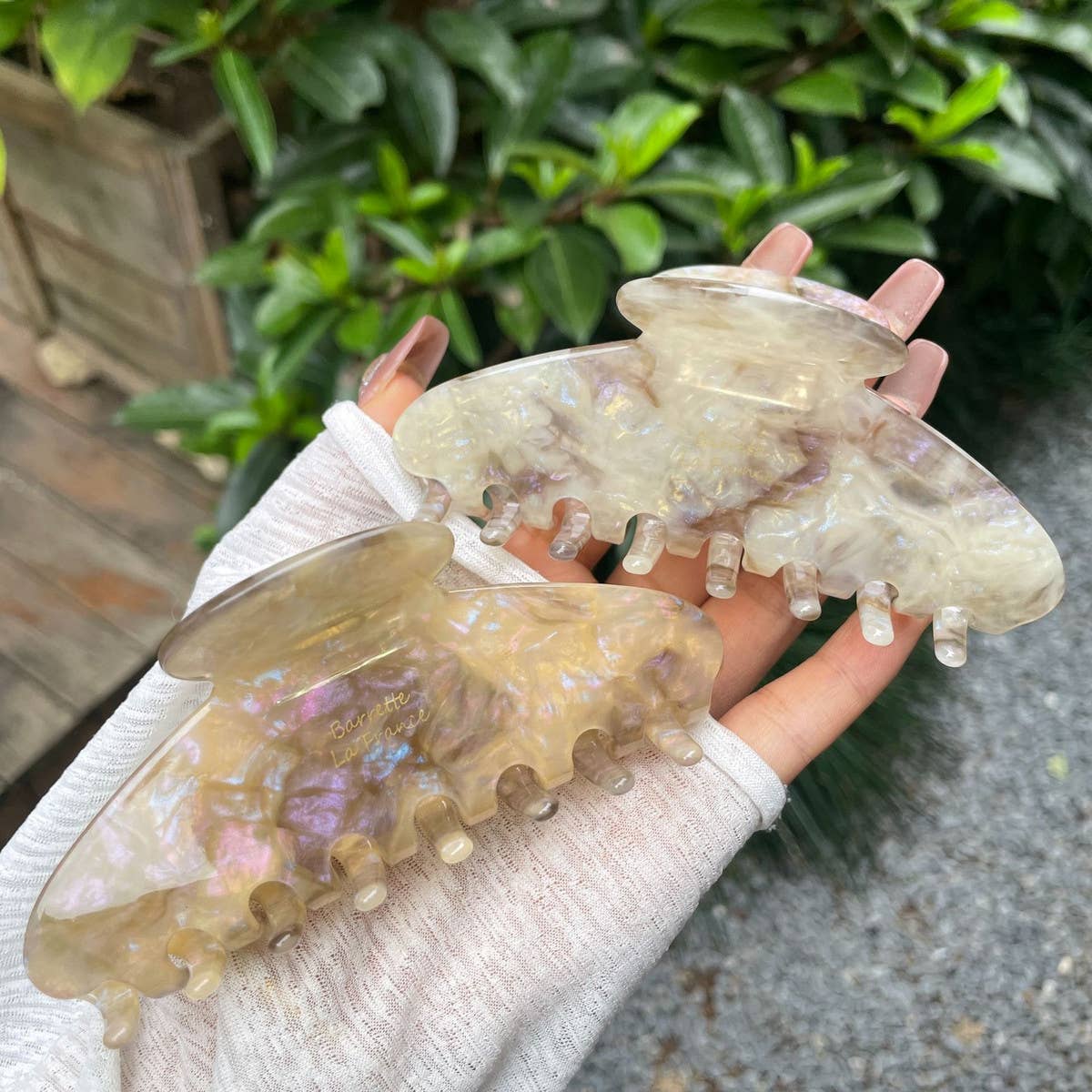 CWAHA4493_FEMALE BACK OF HEAD SHARK CLIP SIMPLE HAIR CLIP