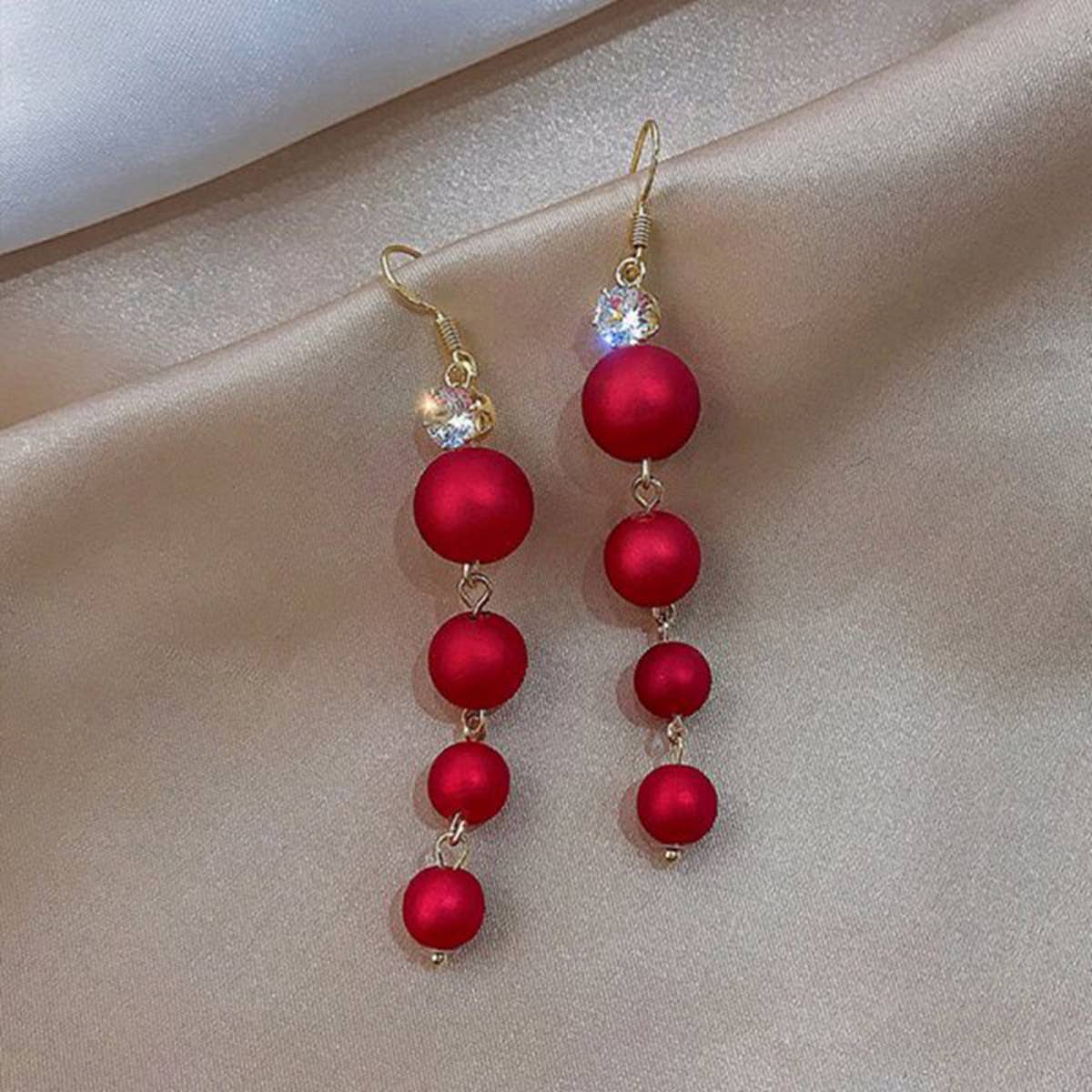 CHRISTMAS BOW RED SERIES EARRINGS