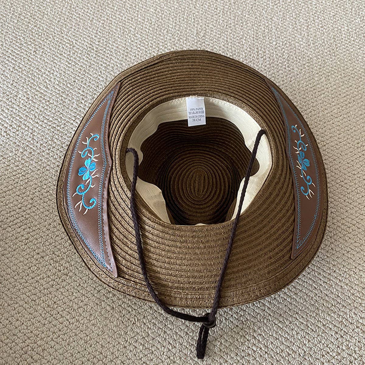 Summer retro fashion jazz straw hat_CWAH3449