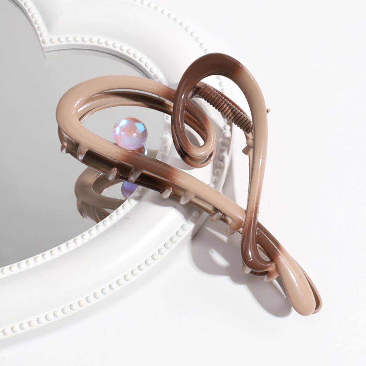 2024 NEW GRADIENT HOLLOW HEART HAIRPIN_CWAHA2334