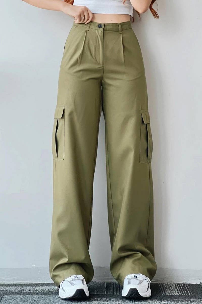 CWBLP1487_MID-RISE THREE-DIMENSIONAL POCKET OVERALLS