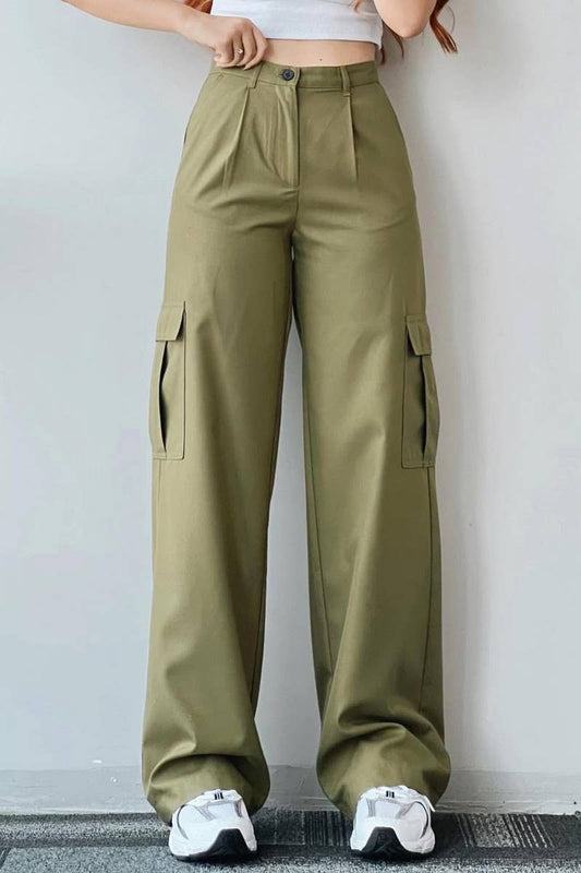 CWBLP1487_MID-RISE THREE-DIMENSIONAL POCKET OVERALLS