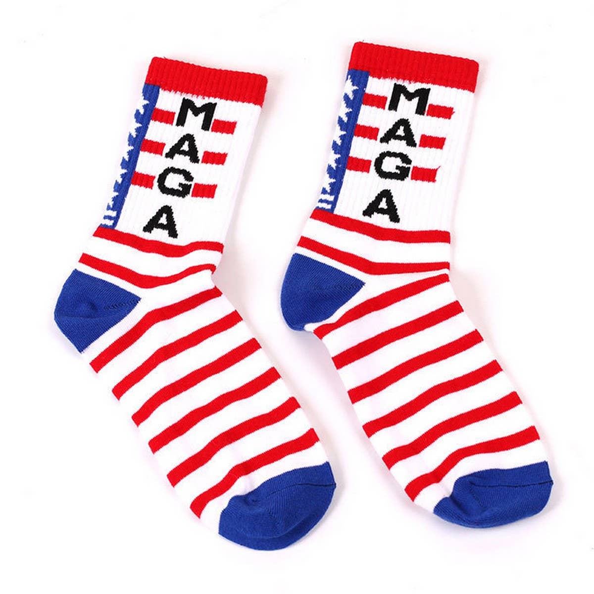 CWMS02723_AMERICAN FLAG TRUMP CREW SOCKS MAGA