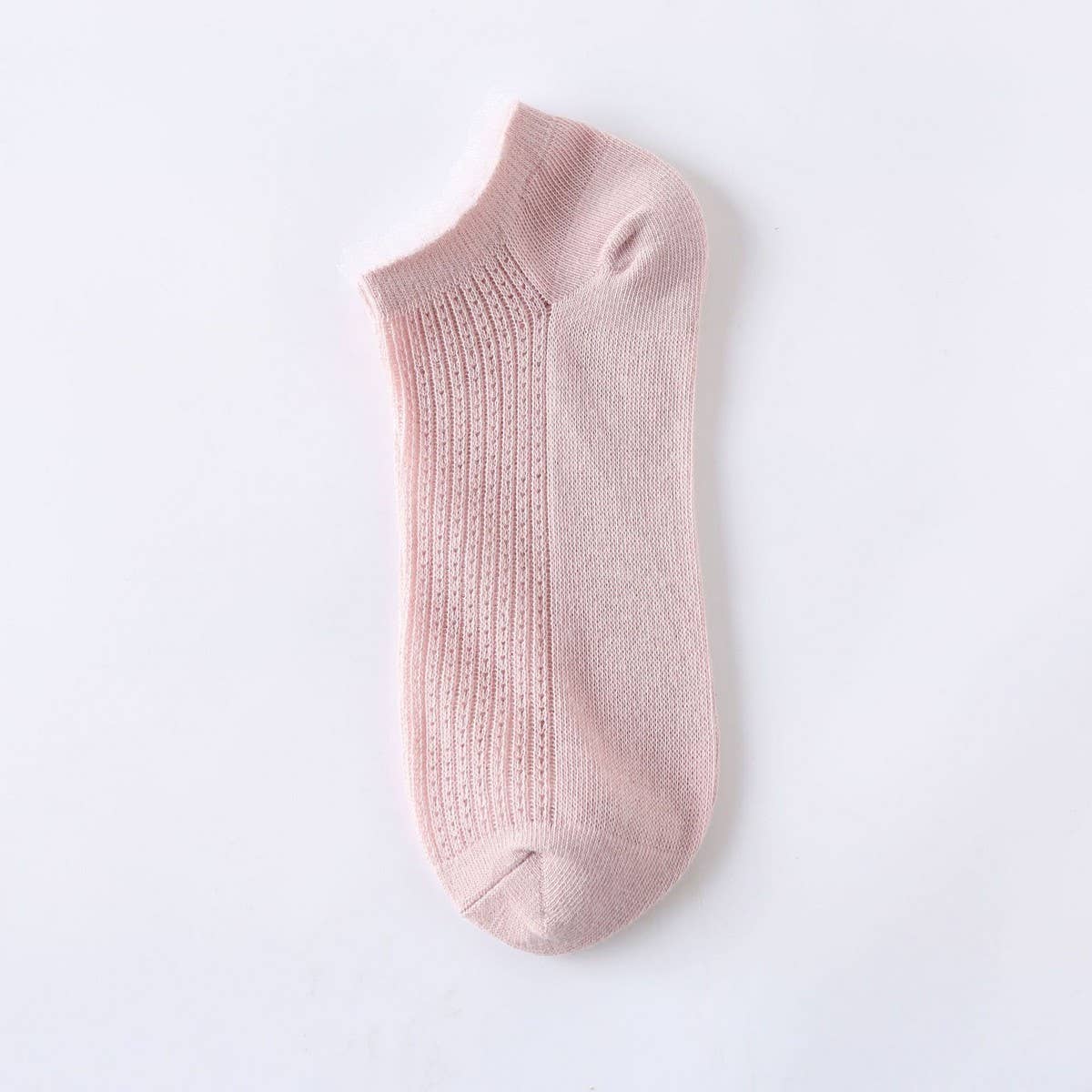 WOMEN'S SOLID COLOR MESH BREATHABLE SOCKS