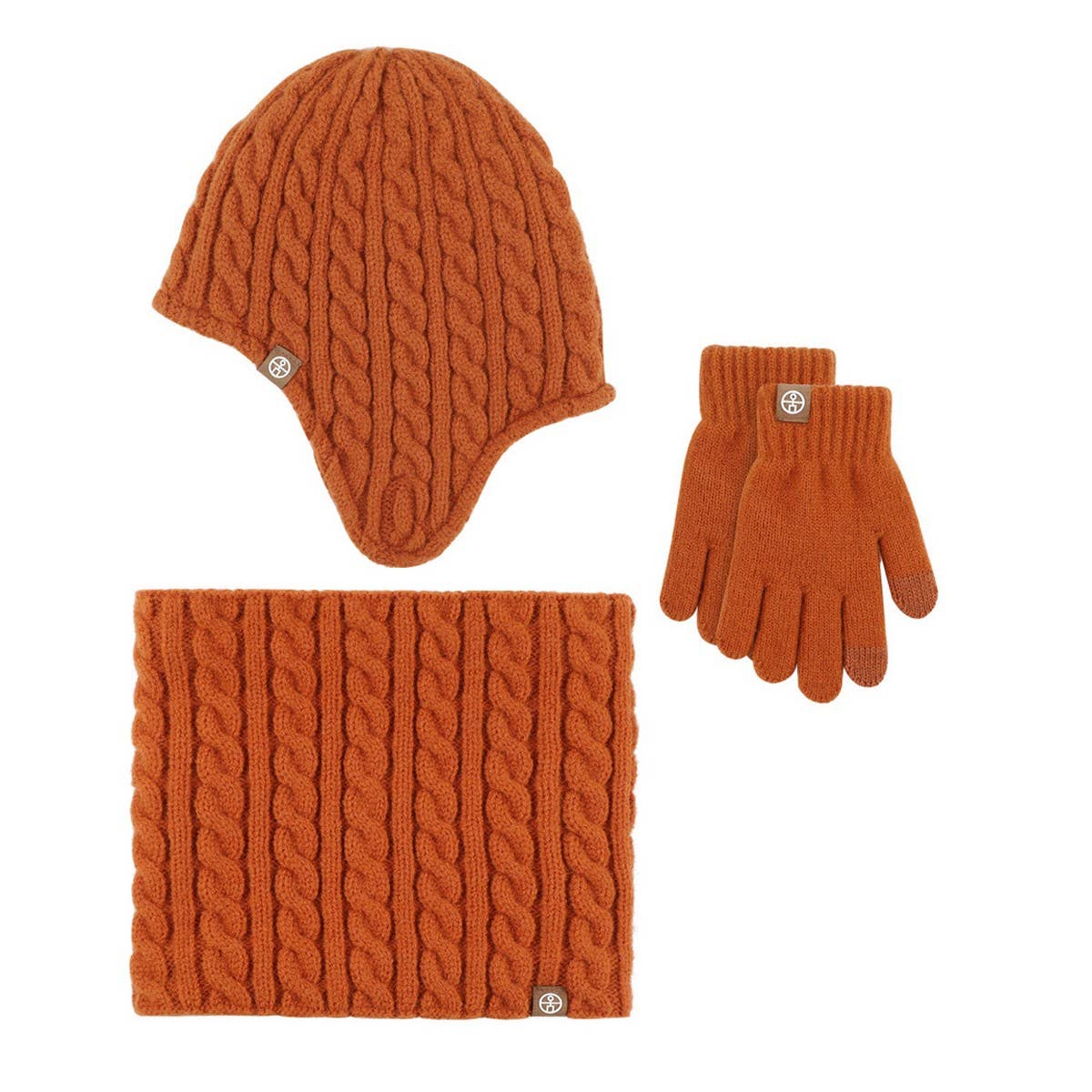 CHILDREN'S WINTER SCARF WARM THREE-PIECE SET