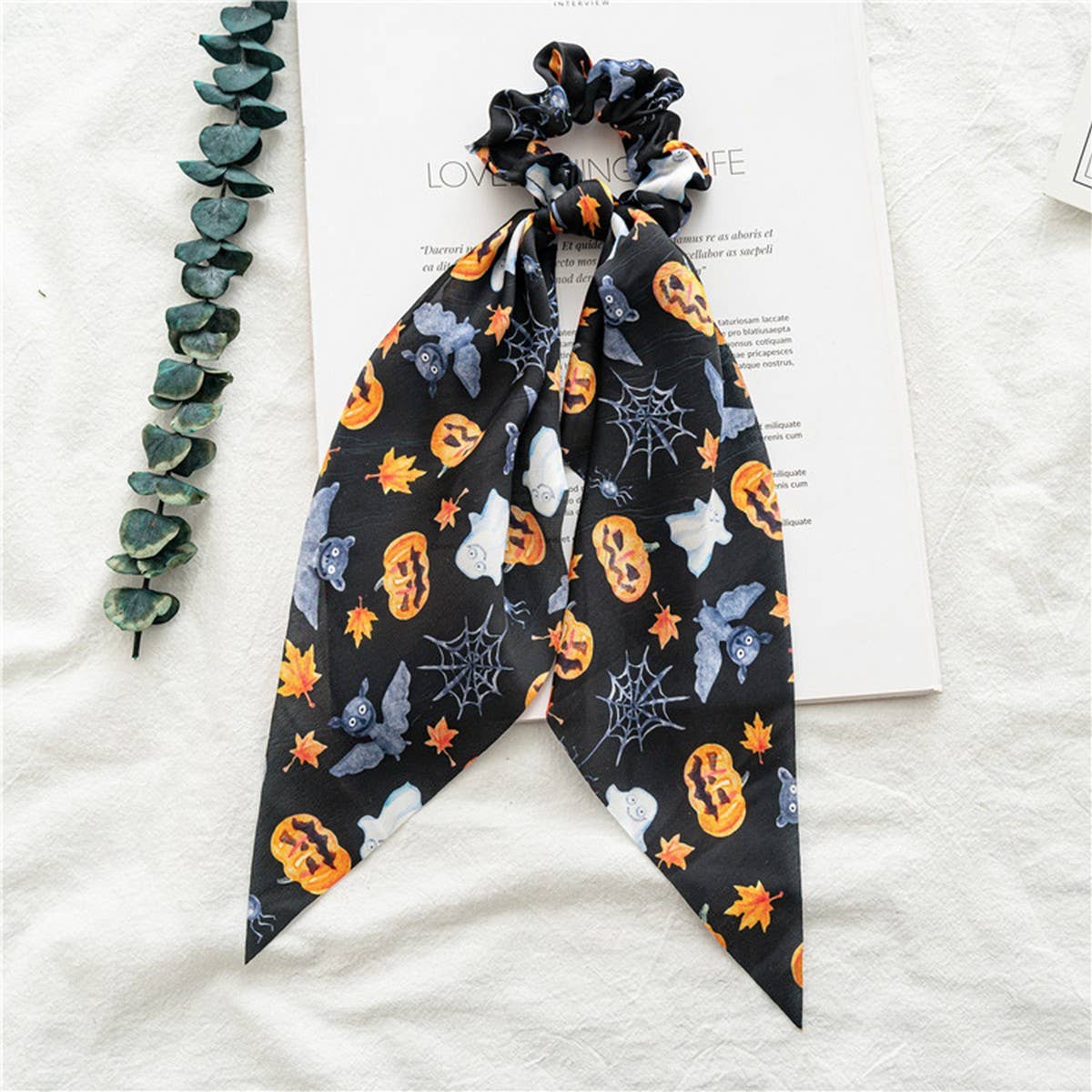 2024 NEW HALLOWEEN PONYTAIL RIBBON HEADBAND_CWAHA1466