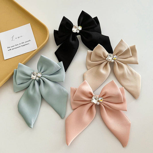 SIMPLE SOLID COLOR HIGH-END BOW HAIRPIN_CWAHA1179