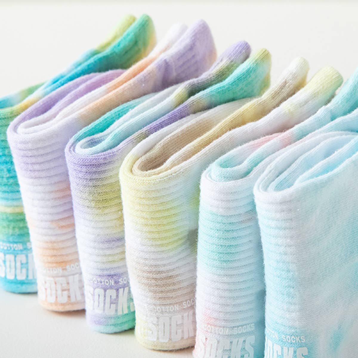 WOMEN TIE-DYE ANTI-DROP HEEL SOCKS